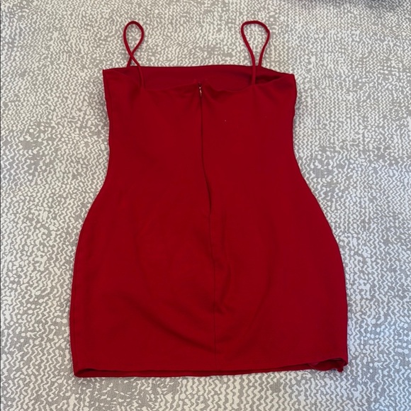 Red Spaghetti Strap Dress - Picture 2 of 4